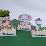 Kit Festa Infantil Lembrancinhas Personalizadas - Tema Safari