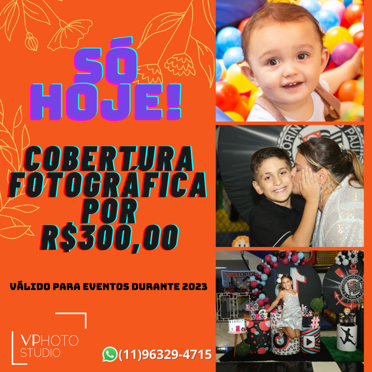 PROMOÇÃO DE COBERTURA FOTOGRÁFICA!